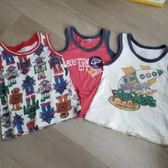 男の子　タンクトップ　3枚セット　100センチ