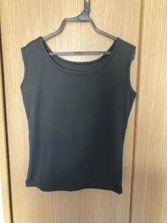 ブラック タンクトップ ストレッチ素材サイズ4・M