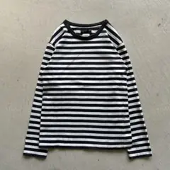 00s agnes b. border l/s ボーダー ロンt 黒 白