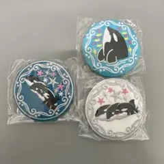 鴨川シーワールド 刺繍缶バッジ シャチ 3種セット 鴨川シーワールド 刺繍缶バッジ シャチ 3種セット - メルカリ