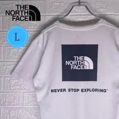 【24時間以内　匿名発送】ザノースフェイス　バックプリントTシャツ　白　Lサイズ