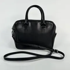 JIL SANDER 2way レザー ショルダーバッグ ハンドバッグ ブラックのサムネイル