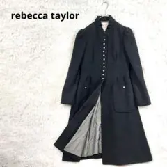 レベッカテイラー　rebecca taylor　ロングコート　ブラック　フリル襟