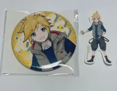 はっぴーこれくしょんくじ E賞 鏡音レン グリッター缶バッジ