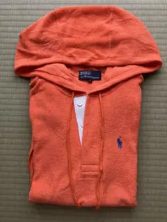 Polo Ralph Lauren オレンジパイル生地パーカー S