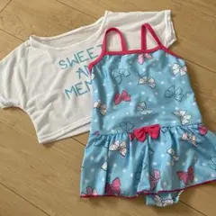 女の子　水着　ラッシュガード