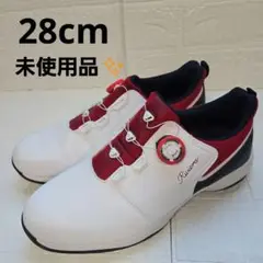 【未使用品】Riviera ゴルフシューズ ホワイト/レッド/ネイビー 28cm