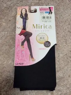 GUNZE グンゼ タイツ 100デニール ブラック Mirica 黒