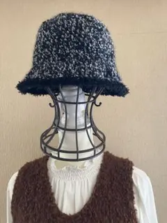 バケットハット　クロッシェハット　ハンドメイド　手編み　かぎ針編み　レディース