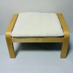 IKEA イケア POÄNG ポエング オットマン フットスツール クッション付のサムネイル