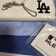 【新品】MLB LAドジャース 長財布 ホワイト