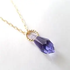 スワロフスキーチャーム◆タンザナイト