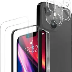 iPhone14 Plus用ガラスフィルム カメラフィルム 硬度9H