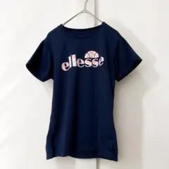 ellesse ロゴTシャツ M ネイビー スポーティ 速乾 半袖 紺のサムネイル