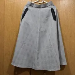 【美品】Ezick グレンチェック フレアスカートのサムネイル