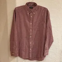 オールドユニクロ　赤チェックシャツ　長袖