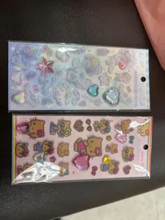 ま*ん様 キラキララインストーンシール キティ シナモン 日焼けキティ セット