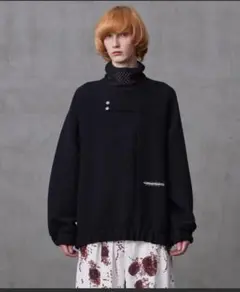 SHAREEF メッシュハイネック プルオーバー ブラック サイズ2のサムネイル