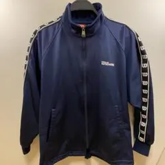 【Wilson】トラックジャケット　ジャージ　フルジップ　SSからS ネイビーのサムネイル