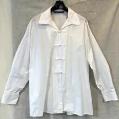 ZARA チャイナシャツ　白シャツ