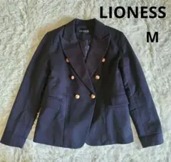 美品✨洗える✨紺ブレ ダブル テーラードジャケット 金ボタン 6ボタン