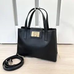 【良品✨️】FURLA 1927 M TOTE 2wayバッグ Nero 黒