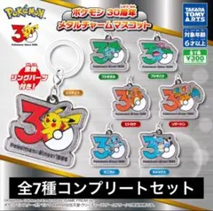 ポケモン 30周年 メタルチャームマスコットセット