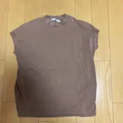 SUNFLOWER EIGHT ノースリーブ カットソー ブラウン M