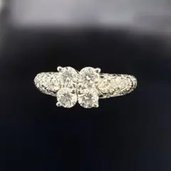 2026年最新】プラチナ ダイヤモンド 花 リング フラワー 指輪の人気 
