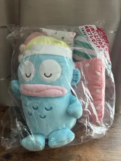 サンリオくじラストワン賞ハンギョドン 寝そべりマスコットぬいぐるみ 新品未開封品