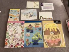 ディズニー メモ帳　メッセージカード　まとめ売り