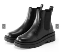 GRL 厚底サイドゴアレザーブーツ 【ci383】