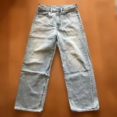 GU ワイドデニム　パンツ　ライトブルー