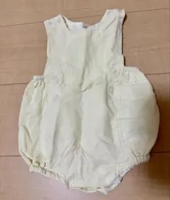 petit main ノースリーブロンパース　クリーム色