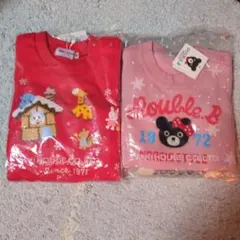 赤いトレーナーとピンクトレーナーセット