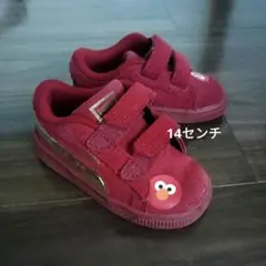 PUMA× エルモ スニーカー 赤14センチ