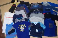 子供服130センチ 男の子まとめて31着　ラルフローレン、モンベル、アディダス等