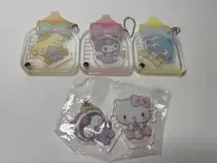 【バラ売り可】サンリオ　アクリルキーホルダー3個＋2枚セット