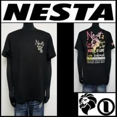 新品正規 NESTA BRAND ドライグラデロゴTシャツ 黒L 吸水速乾