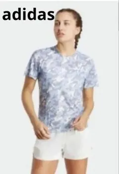 値下げ！adidas/ランニング/Tシャツ/レディース/迷彩/M/半袖