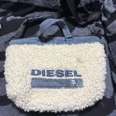 DIESEL デニム ボア トートバッグ