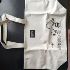 PEANUTS スヌーピー トートバッグ アイボリー