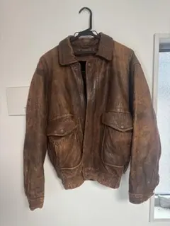 D'HOMME A HOMME レザージャケット ブラウン LLのサムネイル