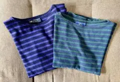 SAINT JAMES ボーダー長袖Tシャツ 2枚セット(送料込)