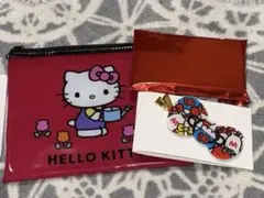 値下♡ハローキティ展⭐︎シークレット前髪クリップ➕おまけミニフラットポーチ♡