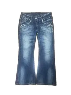 Cherokee Jeans 刺繍入り フレアデニム