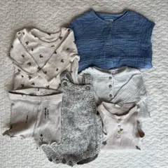 ベビー服　6点セット　zara aosta h&m