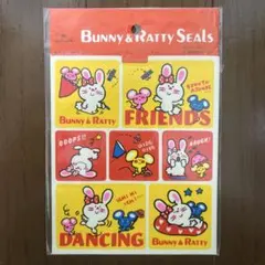 BUNNY & RATTY シール　昭和レトロのサムネイル