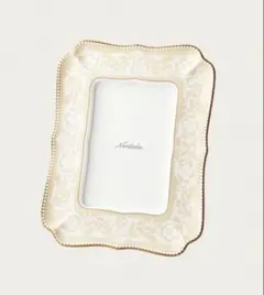 Noritake フォトフレーム ピンク ボーンチャイナ 新品未使用 箱付 