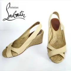【クリスチャンルブタン】⭐️エスパドリーユ レッドソール サンダル